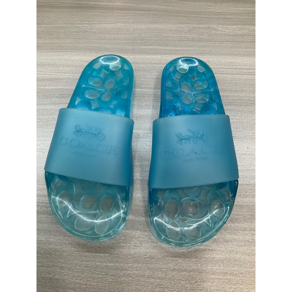 NWOT COACH ULYSSA JELLY POOL SLIDES